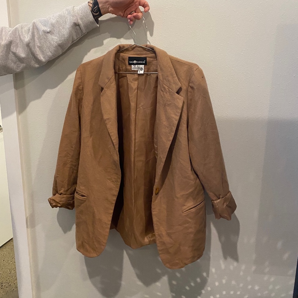 Vintage Sag Harbor blazer - size 14 - fits well oversized! 100% wool